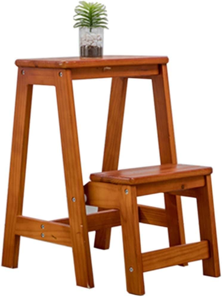 Escabeau tabouret en bois pour la cuisine | Sièges échelle et grand banc de sécurité pliant