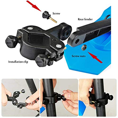 image for VOANZO Bicycle Fenders Quick Release 2PCS Front Rear Cycling Mudguard 