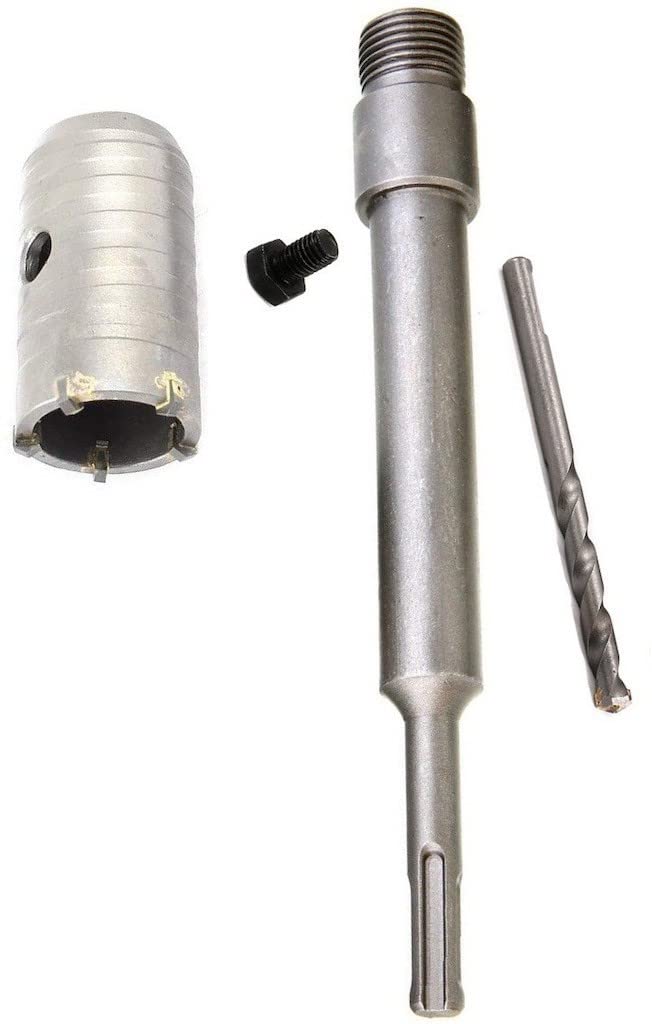 Inditrust Sds Shank Concrete Wall Drill Bit Hole Saw Cutter, 300 Mm Connecting Rod (40mm bit with 300mm rod)