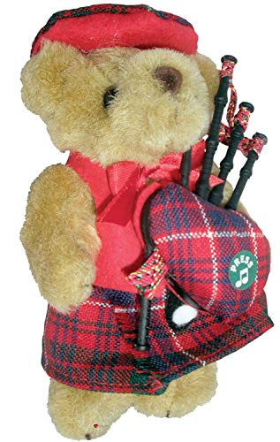 I LUV LTD Figura Musical Oso de Peluche Regalo Escocés para Macrae Tartan Clan, Hecho en Escocia Cover