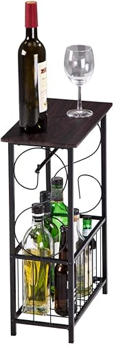 Miniatura 5 de Mesa auxiliar, mesa auxiliar para sofá y cama, mesa auxiliar multifuncional para interiores, mesa auxiliar de noche, mesita de noche para espacios