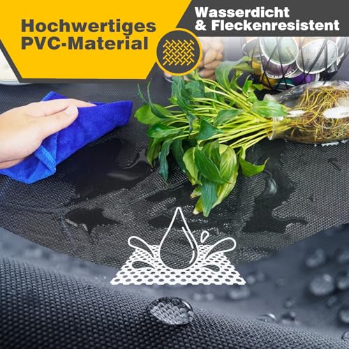 GINKGO Antirutschmatte 120x100cm-Kofferraum Schutzmatte für Außenbereich, Schubladen, Waschmaschine und Werkstatt Zuschneidbar, rutschfeste Unterlage.