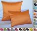 Creative 12"x18" Solid Faux Silk Decorative Throw Pillow With Zipper - Orange