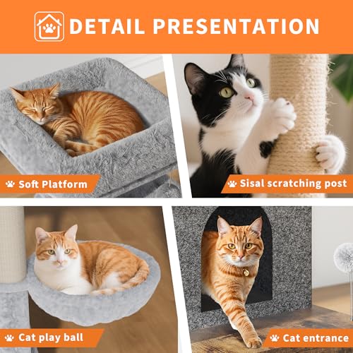 Árbol para Gatos con Caja de Arena y Rascador miniatura 3
