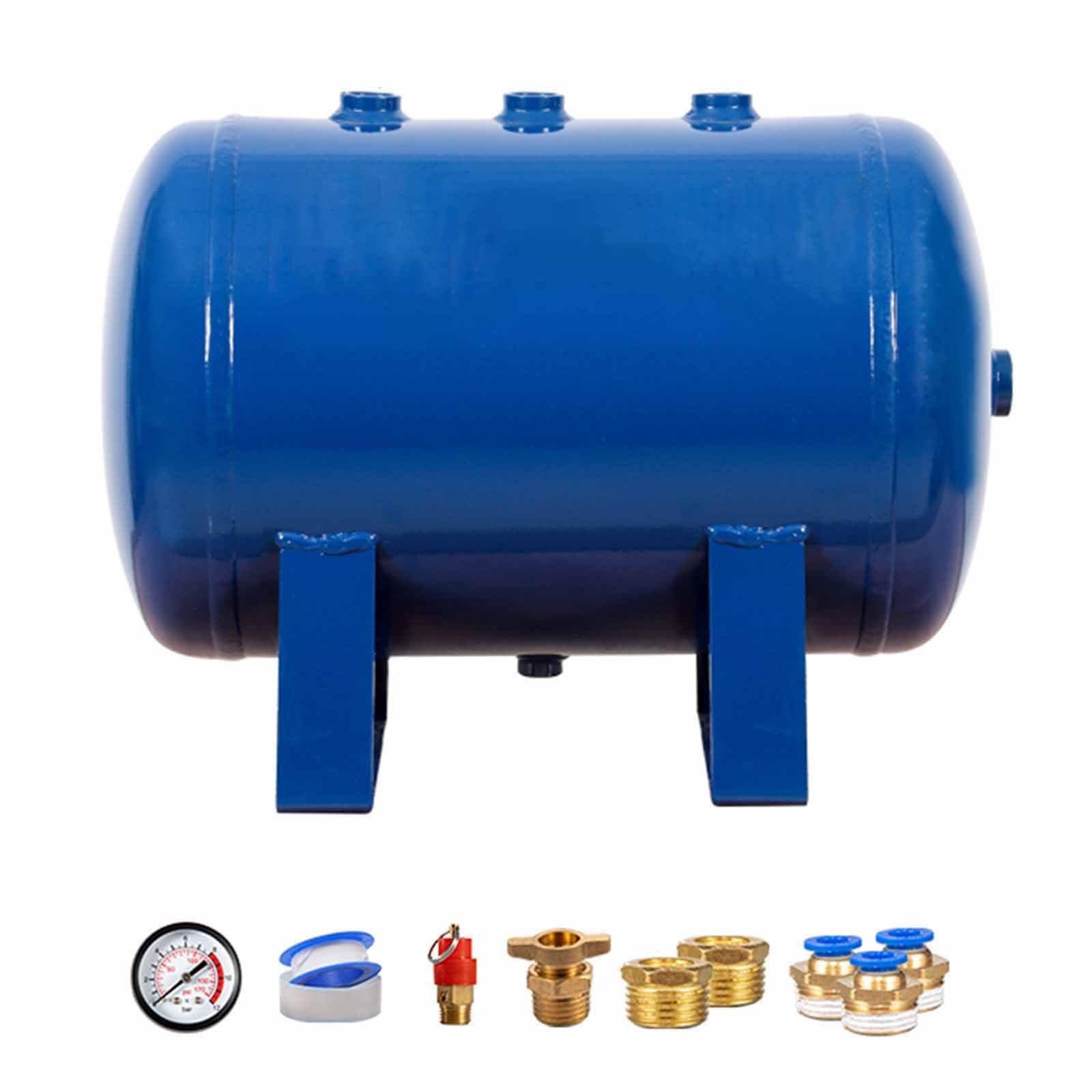 Tanque compresor de aire de acero al carbono con accesorios, gran capacidad para laboratorios y industrias de reparación de automóviles