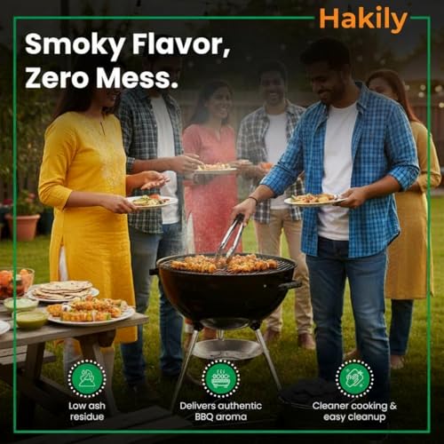Image of Premium Charcoal Briquettes (All-Natural & Long-Lasting) Barbecue and Grill - for Coal for Cooking & Grilling| BBQ Koila for Camping & Cooking-2KG