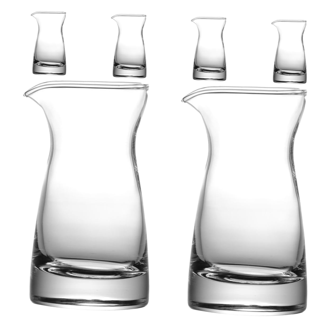 Glas Sahnekännchen 6 Stück 80ml für Küche und Catering