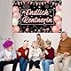 Sursurprise Endlich Rentnerin Deko für Frauen Schwarz Rose Gold, Endlich Rentnerin Hintergrund Banner 150x100cm, Ruhestand Rentner Kollegin Abschiedsfeier Geschenk, Pensionierung Hängende Deko