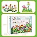 IQKidz 3-6 Years Old Toddler Toys - Flower Garden Building Toy with Insect Pegs, Educational Activity Gifts for Girls Preschool-Kindergarten, 153Pcs STEM Stacking Pretend Play Set
