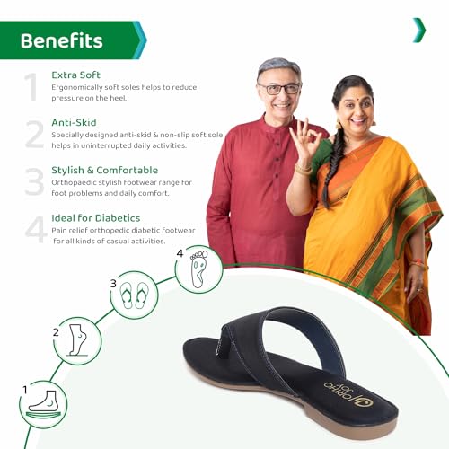 Image of ORTHO JOY Fancy doctor Sandals|| Stylish slippers for women