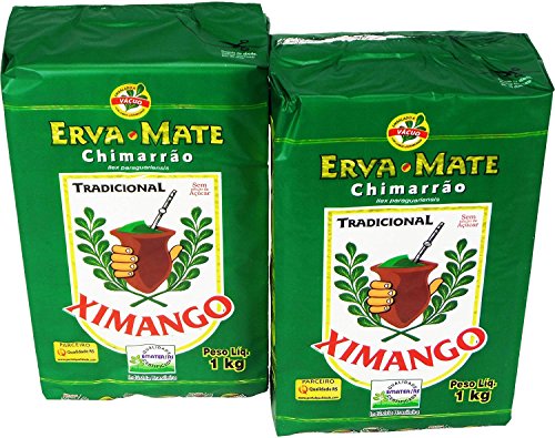 Ximango Yerba Mate - 35.27 Oz | Erva-Mate para Chimarrão Ximango - 1kg - (PACK OF 02)