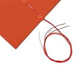 Oniissy Silikon-Heizmatte für Drucker, beheiztes Bett, 350 x 350 mm, 1400 W, 220 V, Hochleistungs-Heizelement mit schnellem Aufheizen und isoliertem Sicherheitsdesign