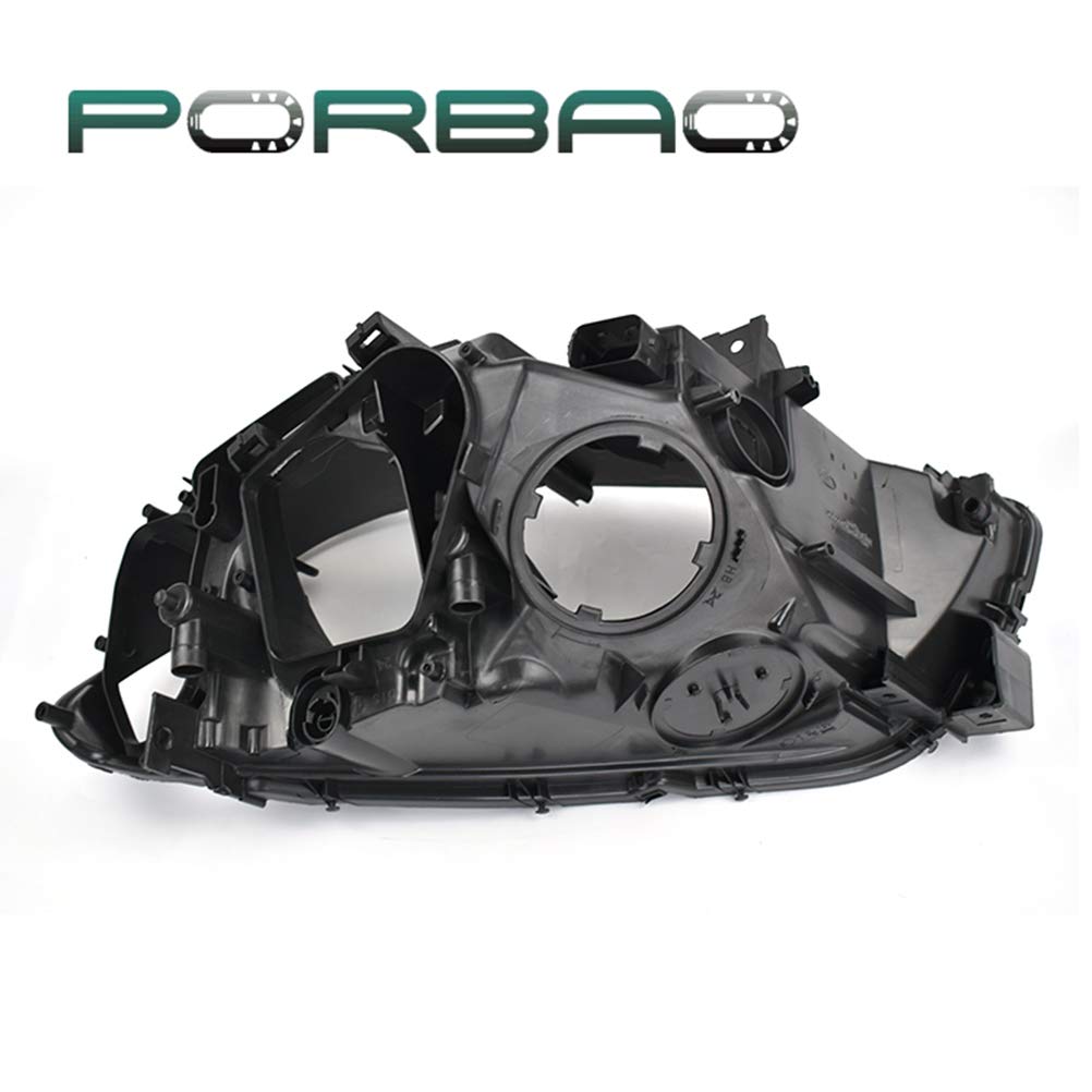 PORBAO Left&Right Headlight Housing Back For F02 2011-2013 Low Configuration Headlight Housing Cover Back Car Headlight rear shell (1 Pair)