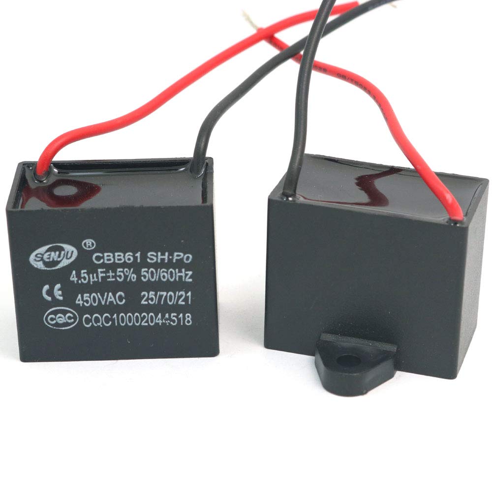 Condensatore Corrente 1.5 V 450 HZ Del Motore Di Ca Di 50/60 Uf CBB61 Per I Condensatori Del Motore Del Ventilatore