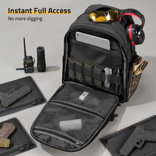 CVLIFE Pistol Backpack with 3 Cases
