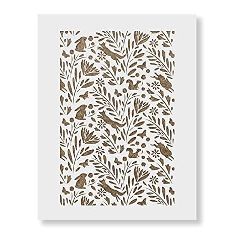 Forest Pattern Wall Stencil - Wall Stencil, Stencil Designs, Stencil for Painting, Wall Stencils - Decorate with Wall Stencils Cover