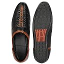 FAXIAN Men's Black Synthetic Slip_On Comfortable/Attractive & Ethnic Nagra Juttis & Mojaris 07 (UK/India)(2005) gallery image