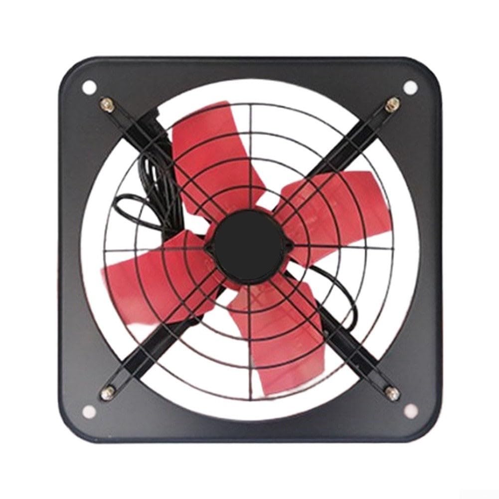 Ventilador extractor de pared de 12 pulgadas, 1380 m³/h, silencioso, para cocina, salida de aire, con conducto de aire giratorio, 45 W para fuerte
