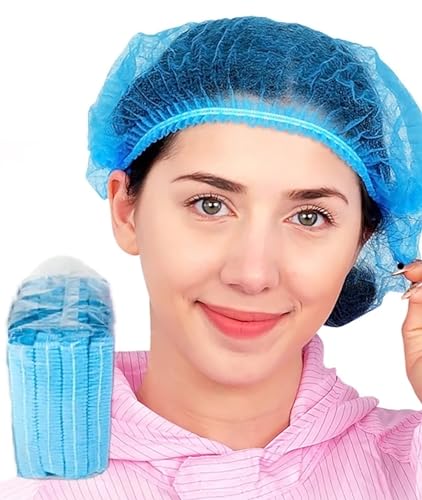 GLUN® Disposable Bouffant Cap 200 Pieces, Non-Woven Blue Color Universal Size for Restaurants & Healthcare Professionals (B0CZXKRK91) Amazon Price History, Amazon Price Tracker