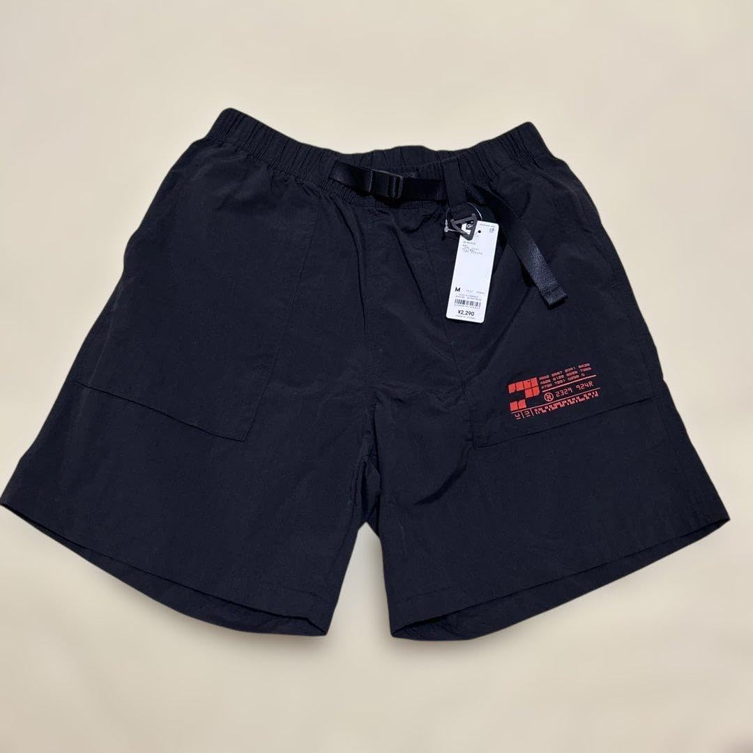 ナリフリ　ハーフパンツ　ブラック　M narifuri ナリフリ ハーフパンツ メンズ バイク カーゴ ショーツ