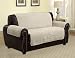 Quilted Microfiber Pet Dog Couch Sofa Furniture Protector Cover, Kashi, 5 Colors, 3 Sizes (Love Seat 88" X 71", Beige)