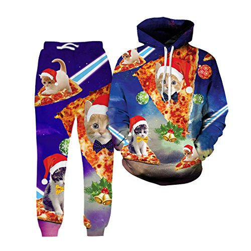 pizza cat christmas sweater