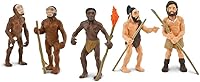 Vista 2 de Safari Ltd. Evolution of Man Set - Figuras de juguete educativas detalladas de la evolución humana - Colección realista de etapas de desarrollo