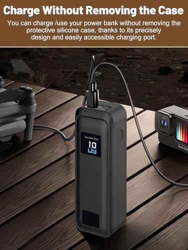 Funda de silicona compatible con Anker Prime Power Bank 20.100 mAh cargador de 3 puertos 4