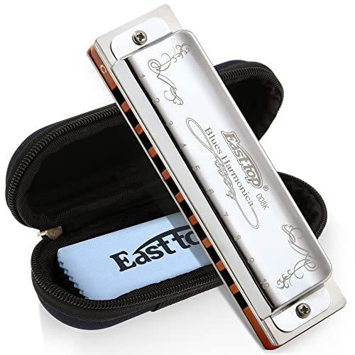 East Top T008K-SR-C Harmonica Key Of C 10 Holes 20 Tones 008K Blues Diatonic Mouth Organ Harmonica thumb #4