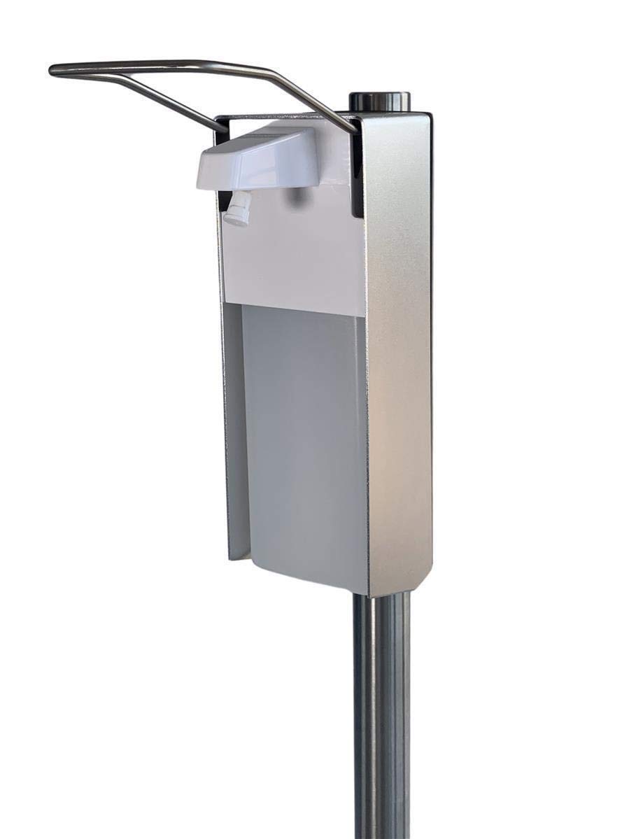 Mobile Hygienestation HS-100 für z.B Desinfektionsmittel oder Handpflegeprodukte, 1000ml Behälter Anthrazit