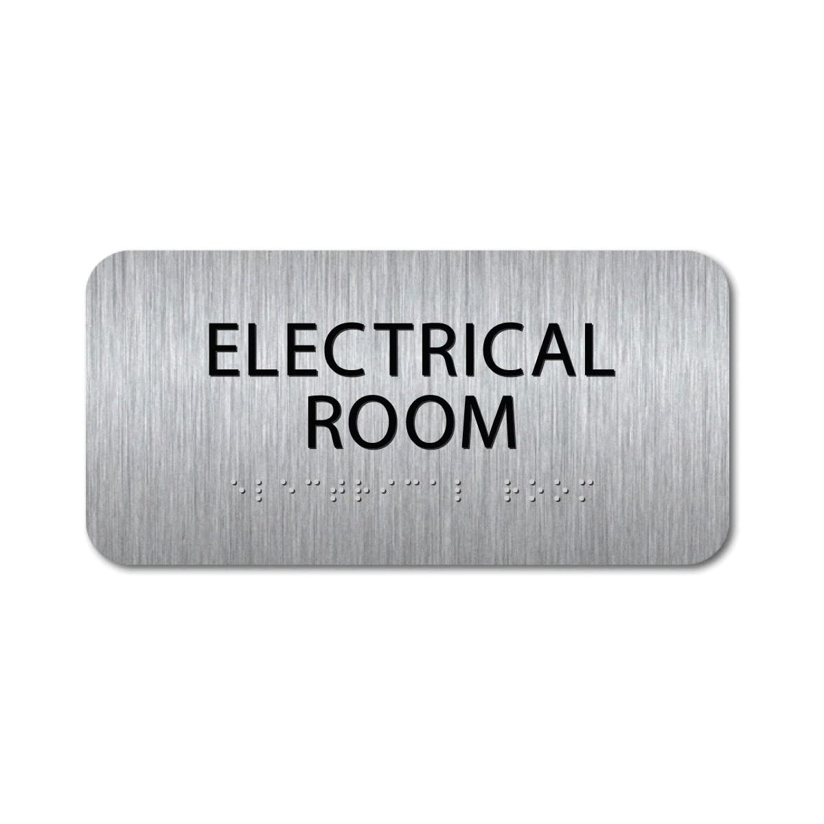 ADA Compliant Private Room Sign - 4x8 Inch Braille Sign Made In USA