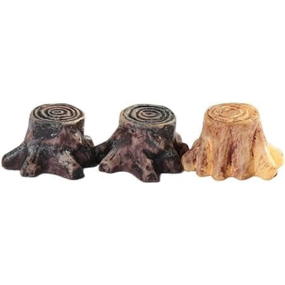 Artificial Tree Stumps, 3Pcs Stumps Ornaments, Garden Accessories Mini Decoration, Resin Crafts Figurines, Bonsai DIY Decoration, Home Decoration Accessories-image-21