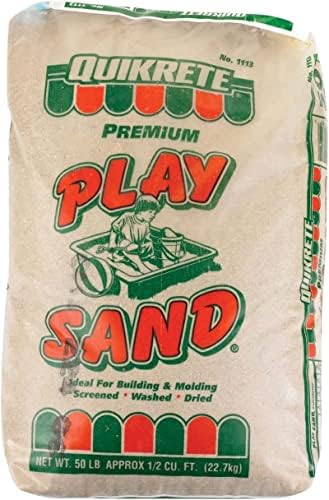 Quikrete Sandbox Play Sand – Outdoor Kids Filtered Playsand for Sand Box – Screened, Washed and Dried Tan Color - 50 Pounds