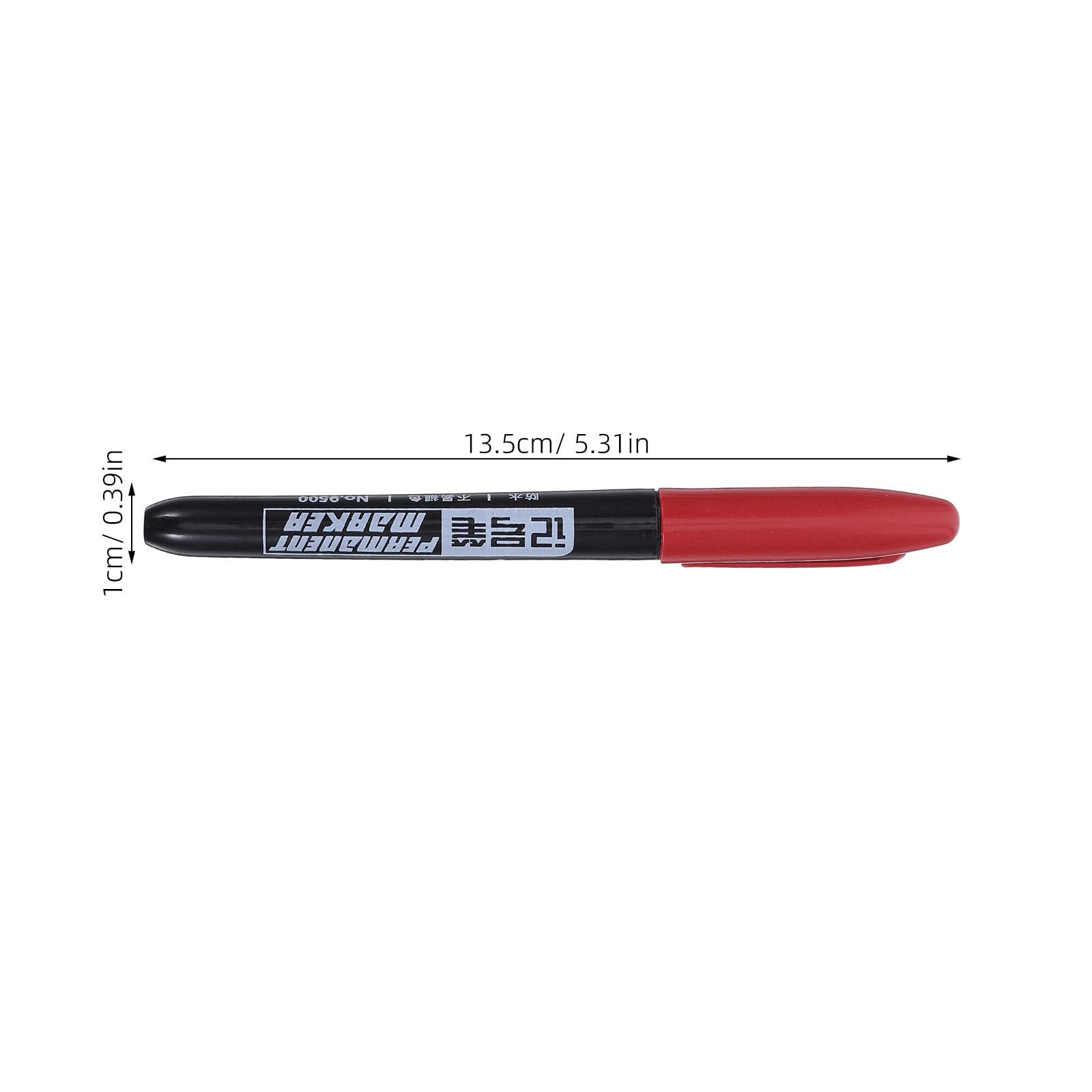 Healeved 100 Unidades Rotulador de Pintura Rojo para Lápidas, Resistente