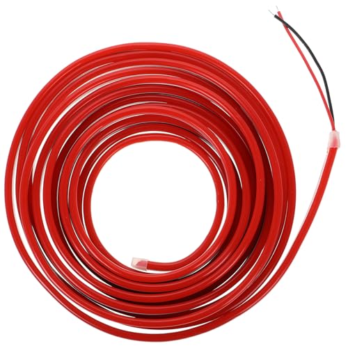Tira de luz LED roja de neón flexible 12V 5 metros miniatura 1