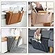 BOOWEN Betttasche Bett Organizer Filz Sofa Aufbewahrungstasche Anti-Rutsch Hängetasche Hochbett Nachttisch Hängend Tasche für Buch, Brille, iPad, Handy, Fernbedienung (beige)