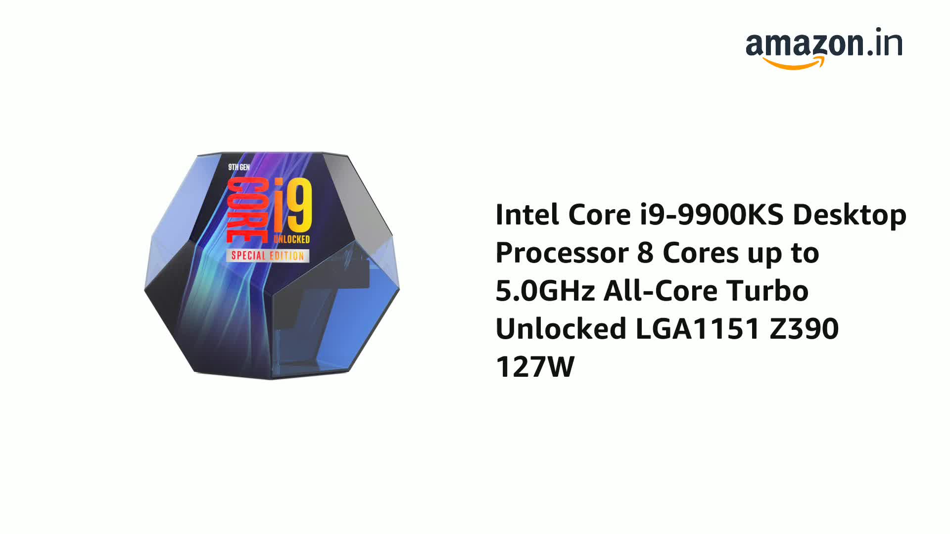 Amazon.in: Buy Intel Core i9-9900KS Desktop Processor 8 Cores up