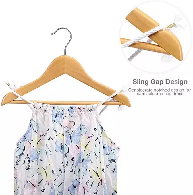 Image of Wooden Children Kids Hanger (10)