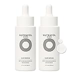 Nutrafol Women\'s Hair Serum, Safe for Hair Extensions and Color, for Visible Thickness and Strength, Vegan, Lightweight and Fast-Absorbing - 1.7 Fl Oz, Pack of 2