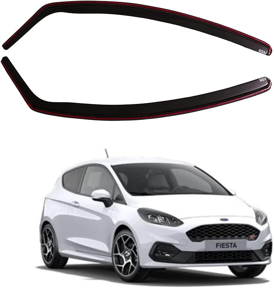 London Auto Style WindSunRain Deflector Compatible with FORD FIESTA