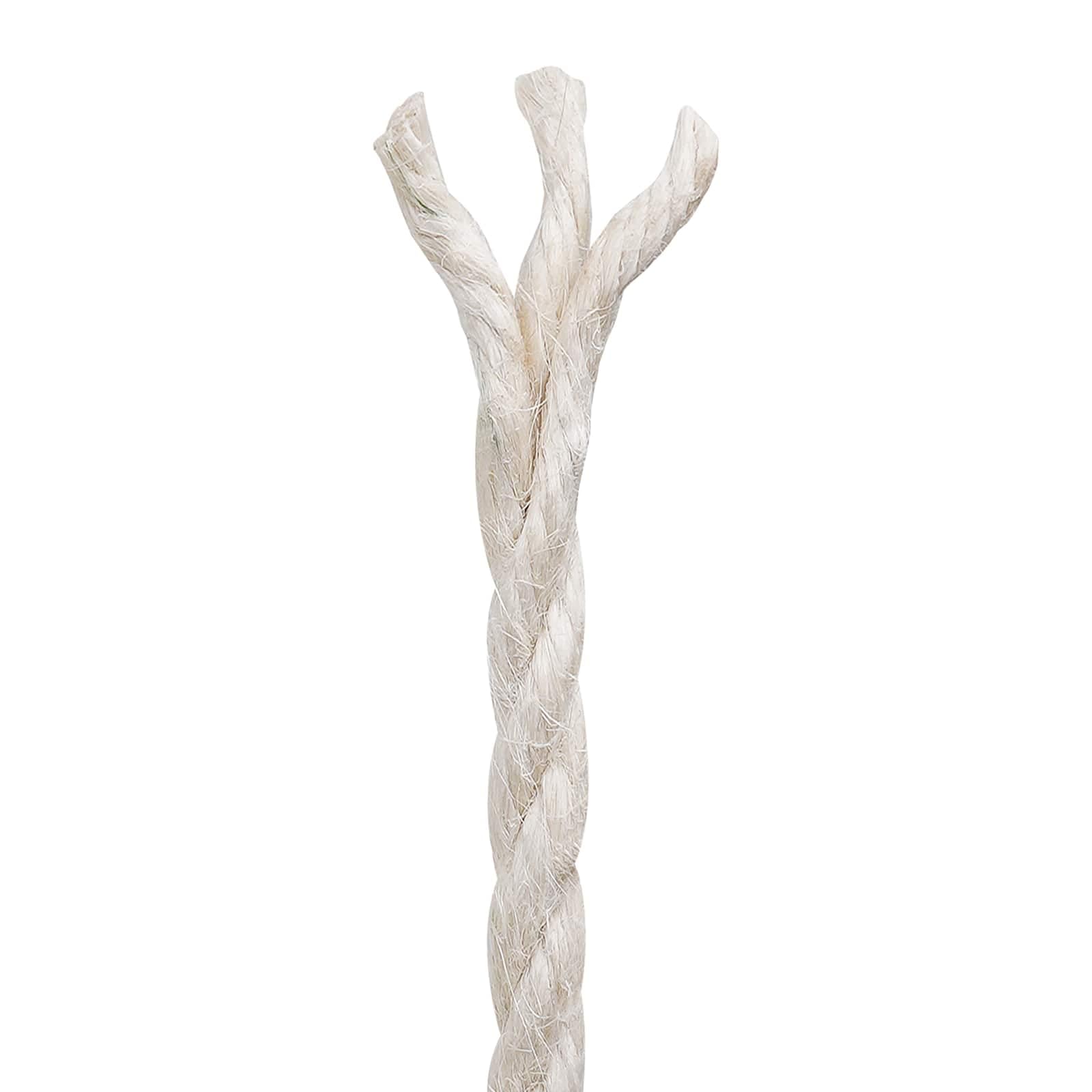 Ficelle en Jute Naturelle 10 pièces Blanc 2 cm de diamètre pour Bricolage Jardinage Fixation et décoration intérieur extérieur