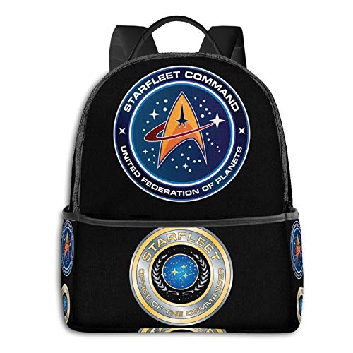 Star Trek: Mochila unisex para estudiantes  diseño de dibujos animados