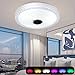 Produktbild OUKANING Bluetooth Deckenleuchte LED Dimmbar Deckenleuchte Farbwechsel mit Fernbedienung mit Bluetooth Lautsprecher 36w