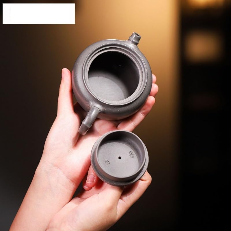 Teiere Teiera for tè Sfuso 200ml Teiera in Argilla Viola Pentola Fatta a Mano Fango Minerale Grezzo Bollitore for tè Bollitore con Filtro Zisha Teaset Teiera