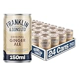 Franklin & Sons 1886 Original Ginger Ale | 24 x 150ml Can Case | Traditional recipes dating back to 1886 | All natural ingredients | Refreshing Ginger Zing | Light & full of flavour | Premium Mixer