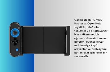 PG-9120 Kablosuz Mobil ve Tablet Oyun Kolu Gamepad Controller, Android Uyumlu