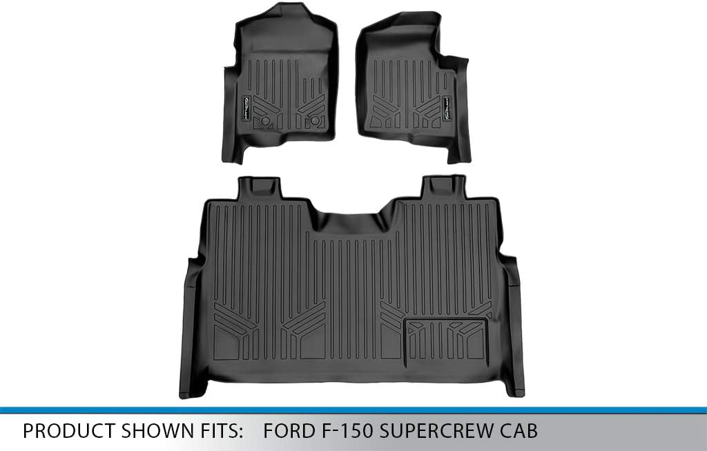 Flаѕh Dеаlѕ - 60% оƒƒ SMARTLINER Custom Fit Floor Mats 2 Row Liner Set Black for 2011-2014 Ford F-150 SuperCrew Cab Rеvіеw Dіѕсоunt SMARTLINER Custom Fit Floor Mats 2 Row Liner Set Black for 2011-2014 Ford F-150 SuperCrew Cab