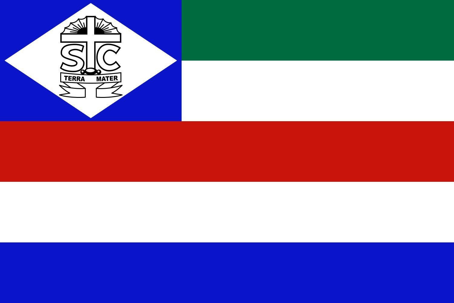 Drapeau Santa Cruz Cabrália grand tissu résistant qui ne décolore pas