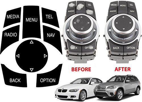 Alpha BMW iDrive Repair Kit Replacement Stickers for Select BMW Vehicles
