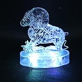 Akozon Akozon DIY Aries Constellations Crystal Puzzle - 3D Jigsaw Puzzle with LED Light for Home & Office Decoration (Aries) - Image 9